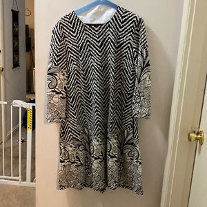 Black and white dress